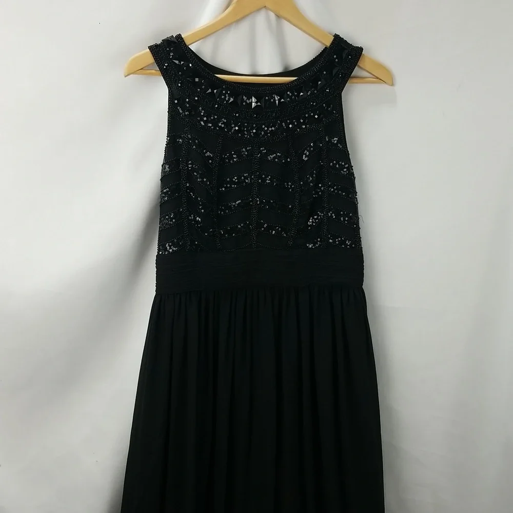 White House Black Market Beaded Cut in Gown NWT - Picture 3 of 14